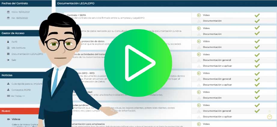 Fragmento de vídeo del Área de Clientes